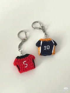 Chart móc len áo bóng chuyền Haikyuu: Kenma và Shoyo