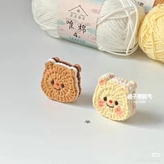 Chart móc len Bánh Gấu dễ thương, hướng dẫn chi tiết mặt và tai