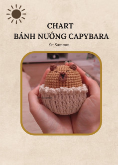 Chart Móc Len Bánh Nướng Capybara Dễ Thương