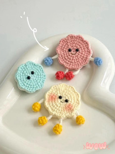 Chart móc len Bánh Quy dễ thương màu pastel, hướng dẫn chi tiết cơ thể và tay chân