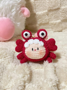 Chart móc len búp bê cua Mochi Cua dễ thương