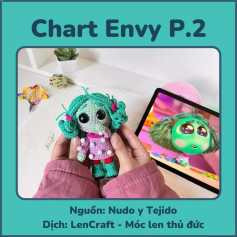 Chart Móc Len Búp bê Envy (Inside Out) - Hướng dẫn chi tiết từng phần