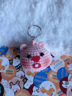 Chart móc len búp bê gấu Loopy màu hồng dễ thương