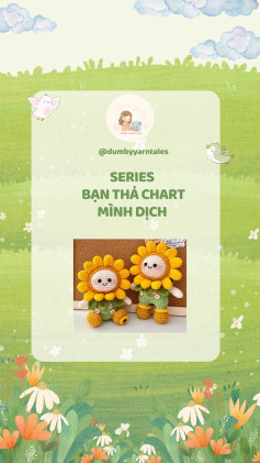 Chart Móc Len Búp Bê Hoa Hướng Dương Ngồi Và Đứng