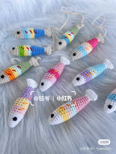 Chart Móc Len Cá Nhỏ Màu Pastel - Hướng Dẫn Chi Tiết Từng Hàng