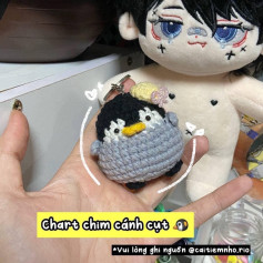 Chart móc len chim cánh cụt dễ thương