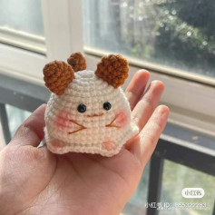 Chart Móc Len Con Cừu Trắng Bông Xinh, Tai Nâu