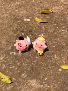 Chart Móc Len Heo Cầm Dao - Hướng Dẫn Chi Tiết