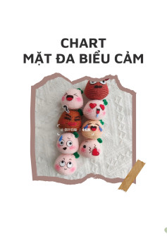 Chart Móc Len Mặt Đa Biểu Cảm: Hướng dẫn chi tiết tạo hình các biểu cảm vui, buồn, giận dữ