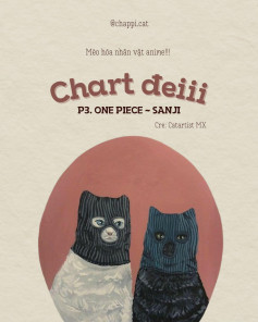 Chart móc len mèo hóa nhân vật Sanji One Piece