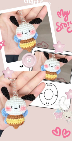 Chart móc len Ong Ngọt ngào dễ thương, hướng dẫn chi tiết từng hàng