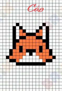 Chart móc len pixel dễ thương: Cáo, Gấu, Hello Kitty và Bơ