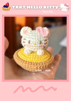 Chart Móc Len Tart Hello Kitty: Vỏ Bánh, Đầu, Nơ