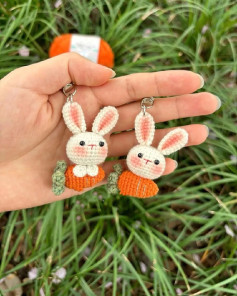 Chart Móc Len Thỏ Cà Rốt: Hướng dẫn chi tiết đầu, tai và củ cà rốt