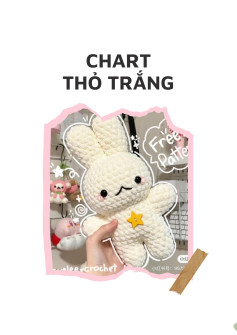 Chart Móc Len Thỏ Trắng - Hướng dẫn chi tiết từng hàng