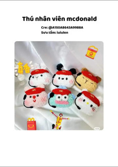 Chart móc len Thú nhân viên McDonald - Hướng dẫn chi tiết