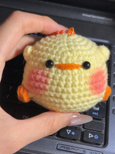 Chart móc len vịt ú vàng dễ thương