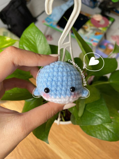 Chart móc len voi biển xanh dễ thương, hướng dẫn chi tiết từng hàng