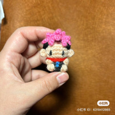 Chart móc len Yuji Itadori tóc hồng, hướng dẫn chi tiết từng hàng cho búp bê amigurumi dễ thương