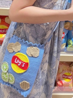 Chart móc túi bim bim khoai tây chiên Lay's