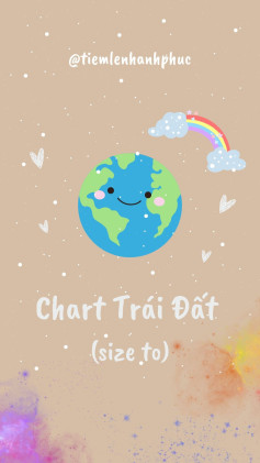 Chart Trái Đất (size to) - Hướng dẫn móc len chi tiết từng hàng