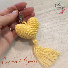 Chaveiro de Corações: Tutorial Completo Móc Len Hình Trái Tim Vàng