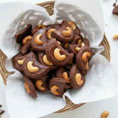 Chocolate Cashew Cookies Recipe with DCC and Maizena