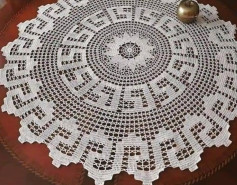 Classic Round Crochet Doily Pattern with Detailed Flat Chart Instructions