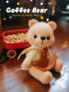 Coffee Bear Amigurumi Crochet Pattern: Complete Flat Chart and Yarn Guide for Cute Teddy