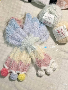 Colorful Pastel Fairy Wings with Pom-Poms