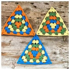 Colorful Triangle Crochet Patterns and Charts