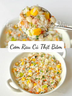 Cơm Rau Củ Thịt Bằm Mềm Dẻo Cho Bé
