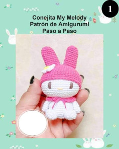 Conejita My Melody Patrón de Amigurumi Paso a Paso