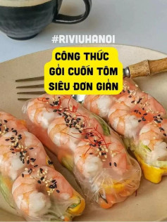 Công thức Gỏi cuốn tôm siêu đơn giản, cách làm gỏi cuốn thanh mát với tôm và rau củ