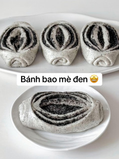 Công thức làm bánh bao mè đen thơm ngon, bổ dưỡng
