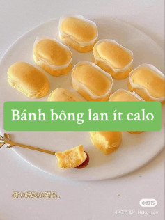 Công thức làm bánh bông lan ít calo mềm mịn với phô mai và sữa nguyên chất