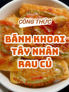 Công thức làm bánh khoai tây nhân rau củ giòn ngon