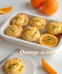 Công thức làm bánh nướng cam (Orange Scone) nhân phô mai béo ngậy