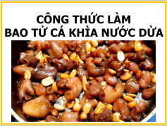 Công thức làm Bao tử cá khìa nước dừa