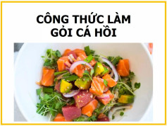 Công thức làm gỏi cá hồi tươi ngon với bơ, hành tây và sốt ponzu