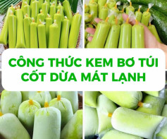 Công thức làm món kem bơ túi nước cốt dừa đơn giản siêu ngon tại nhà
