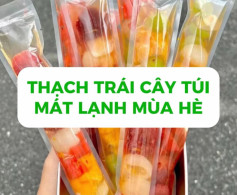 Công thức làm thạch trái cây túi ngon mát tại nhà