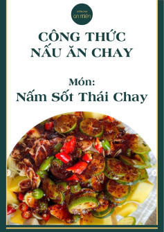 Công thức nấu ăn chay: Nấm Sốt Thái Chay với xoài xanh và sốt ớt chua cay