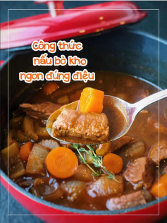 Công thức nấu bò kho ngon đúng điệu với bia đen và rau củ
