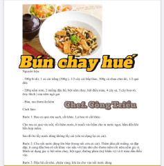 Công thức nấu Bún chay Huế với nấm rơm, đậu hũ và rau củ