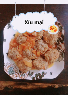 Công thức nấu Xíu Mại ngon miệng với thịt heo, củ đậu và sốt cà chua