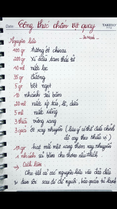 Công thức nước chấm vịt quay kinh doanh với nguyên liệu chi tiết