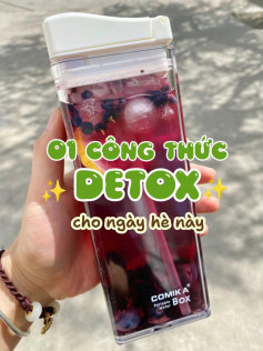 Công thức nước detox Việt quất, dâu tằm, hắc kỷ tử và chanh vàng mát lạnh cho ngày hè
