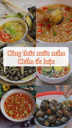 Công thức nước mắm chấm ốc luộc