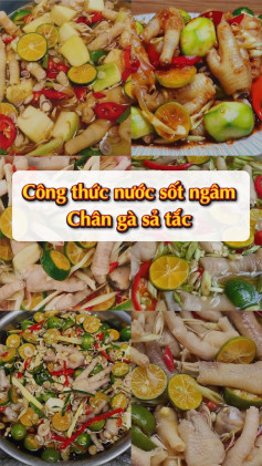 Công thức nước sốt ngâm chân gà sả tắc